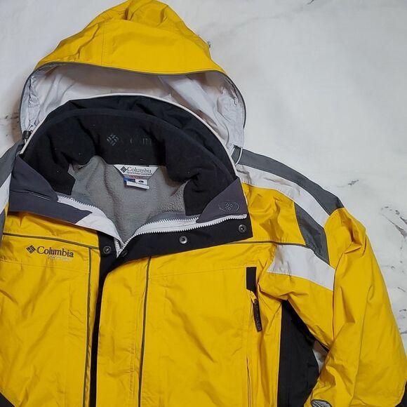 Columbia Sportswear Black/Yellow Vertex Omni-Shield Layered Coat - Picture 5 of 12
